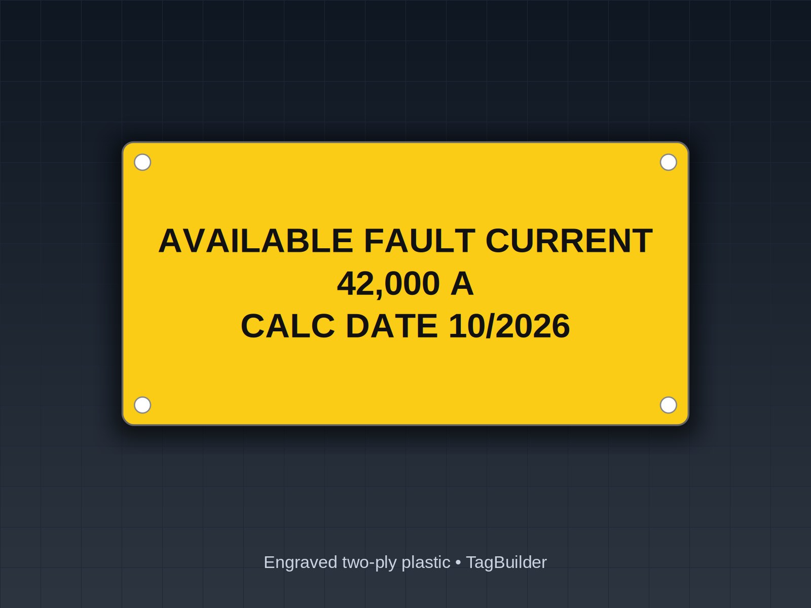Available Fault Current Labels: NEC 110.24 Marking for Service Equipment