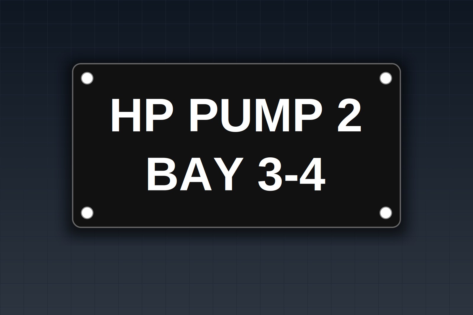 Car Wash Equipment Room Labels: Pumps, Valves, Chemical Lines and Control Panels