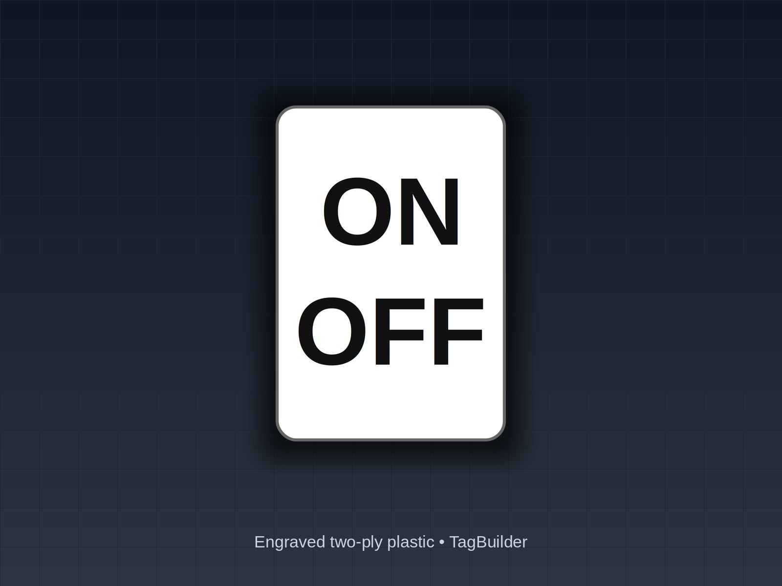 Car Wash Tunnel Push Buttons, E-Stops and Toggle Switches: Legend Plates for the Operator Station