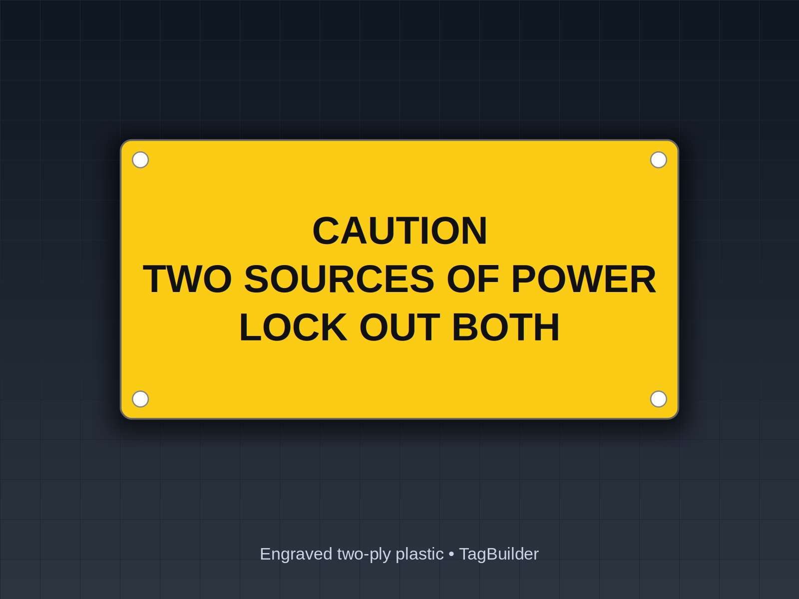 Control Panel Label Colors: What Red, Yellow and Black Plates Mean