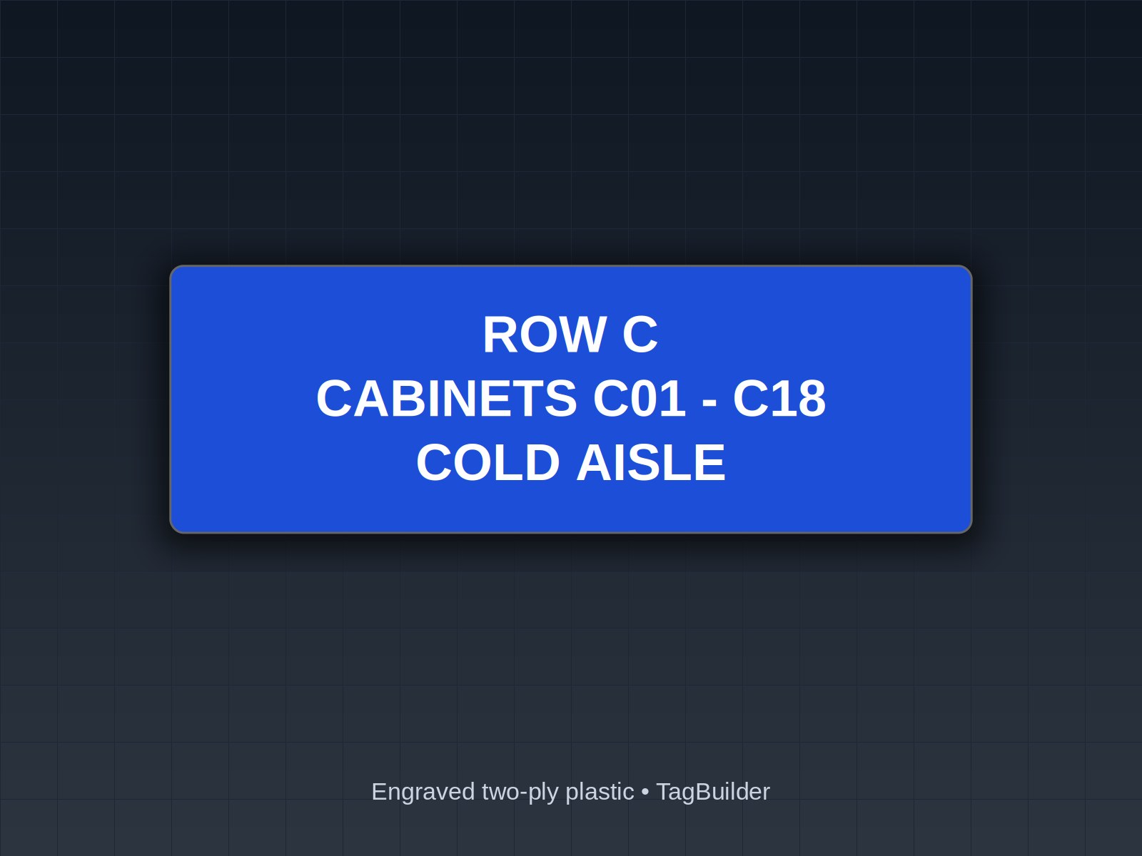 Data Center Rack and Row ID Plates: A Cabinet Numbering Scheme You Can Copy
