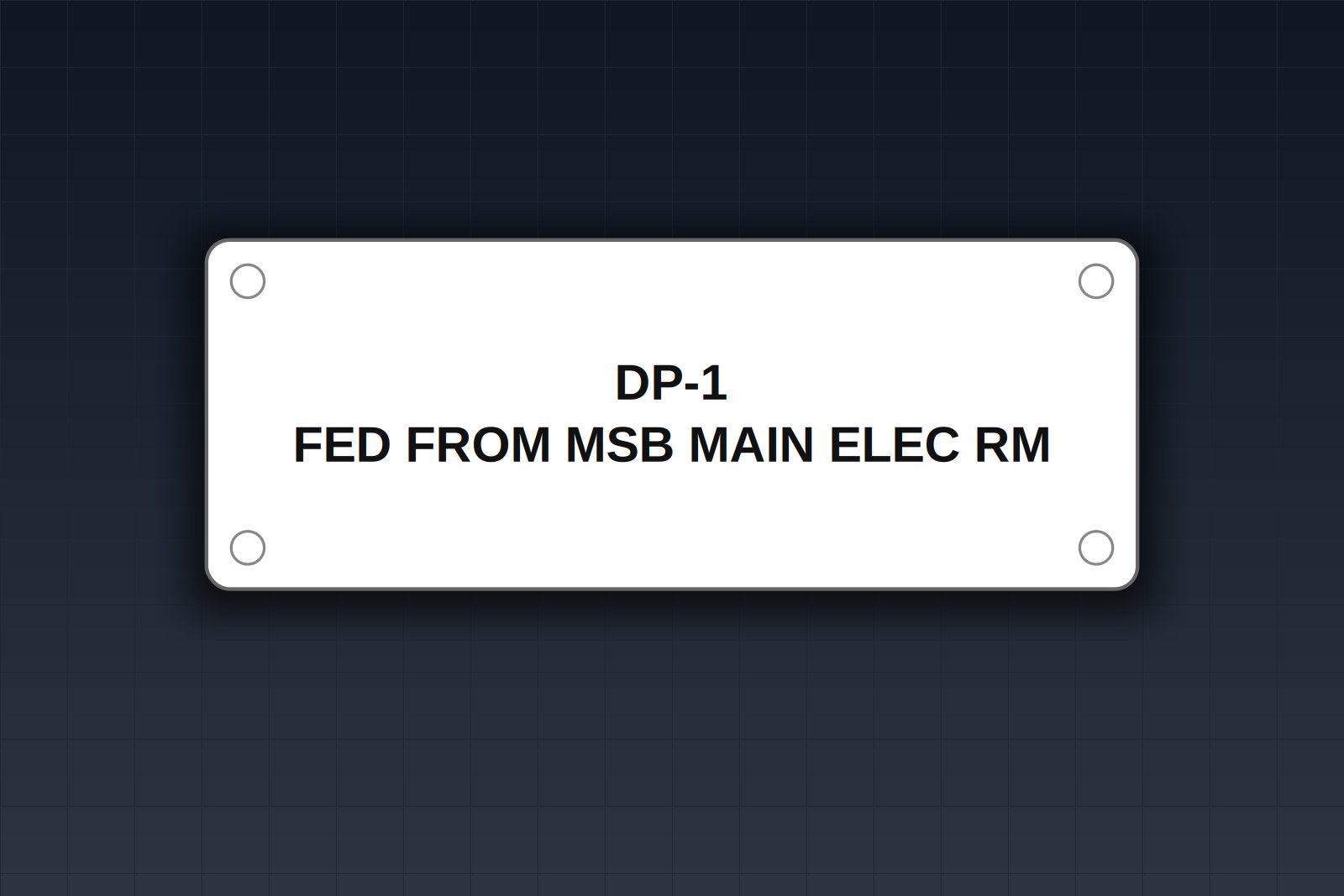 Fed From Labels: NEC 408.4(B) Source Identification for Panelboards and Switchboards