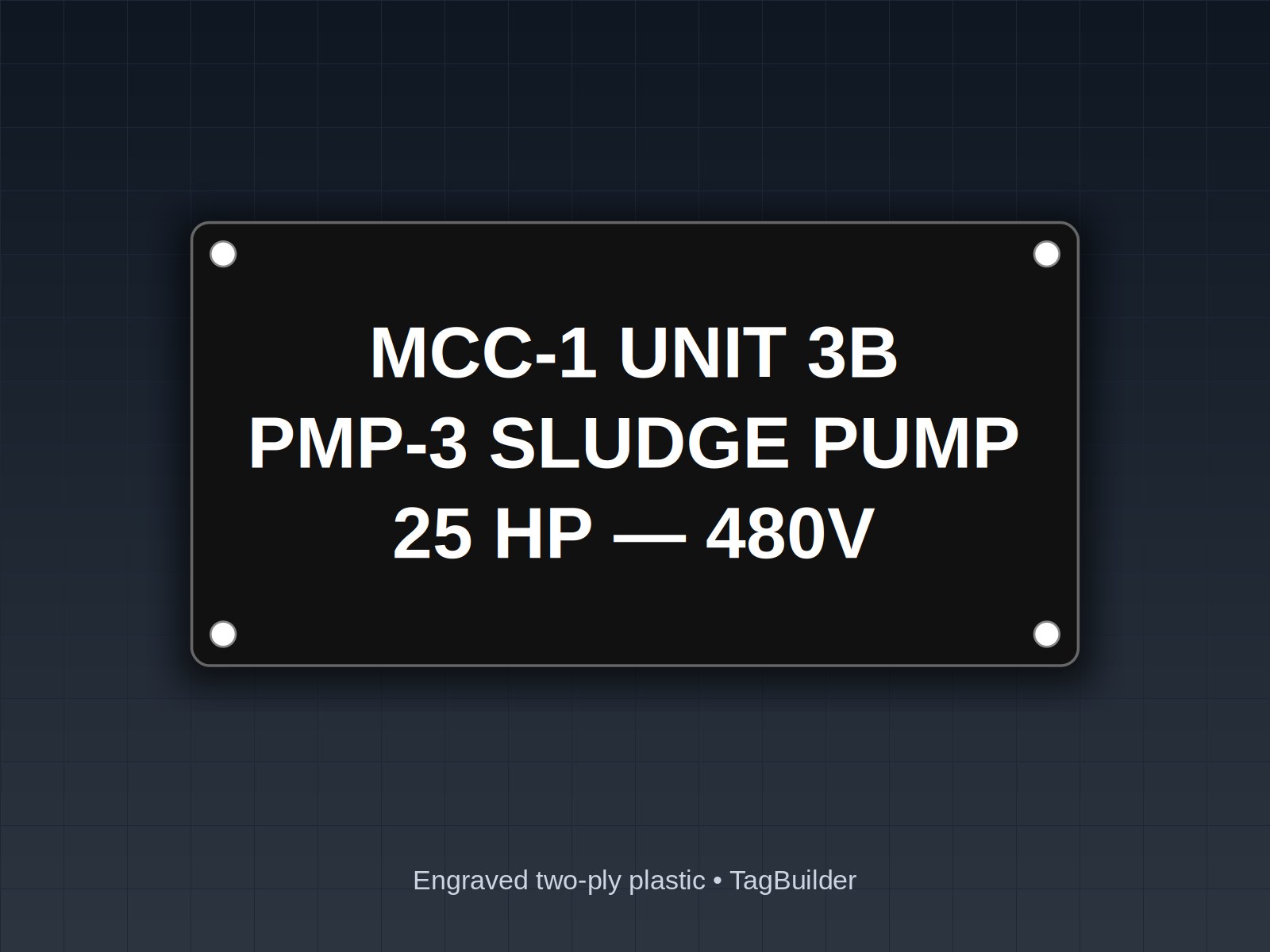 MCC Bucket Nameplates: What to Engrave on Each Unit Door