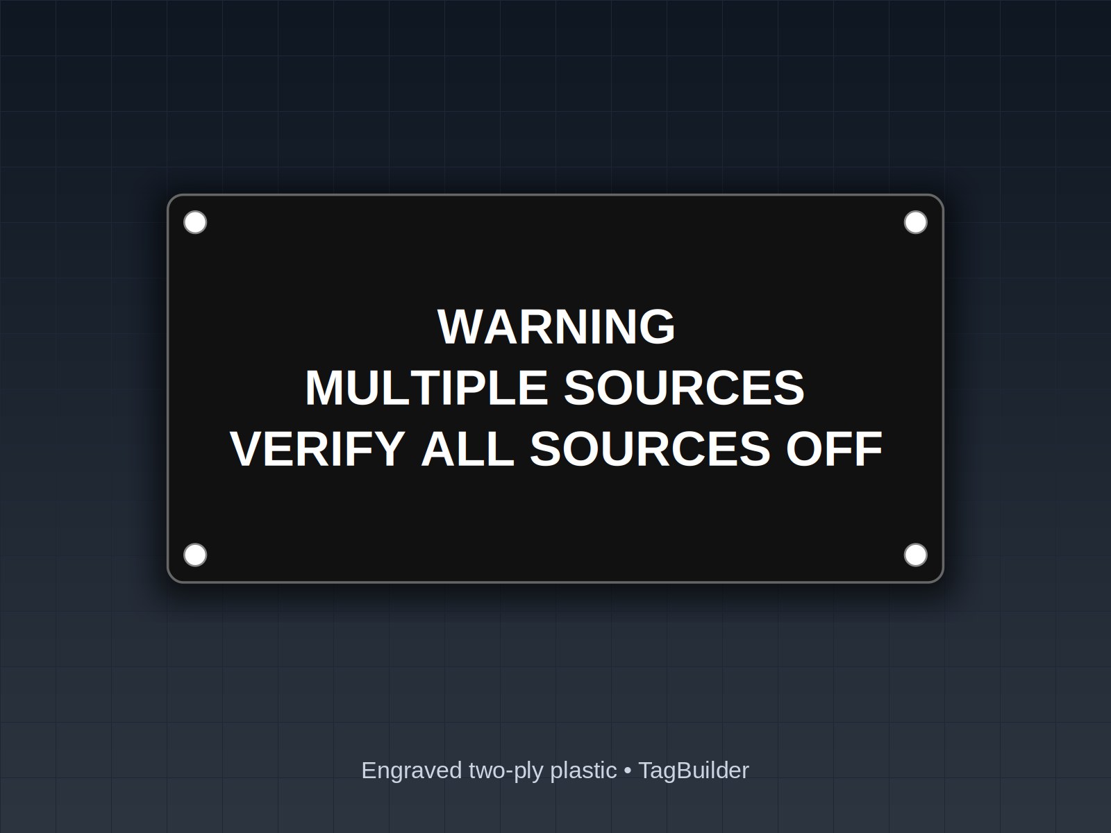 Multiple-Source Warning Plates: What to Engrave When a Disconnect Can Be Backfed
