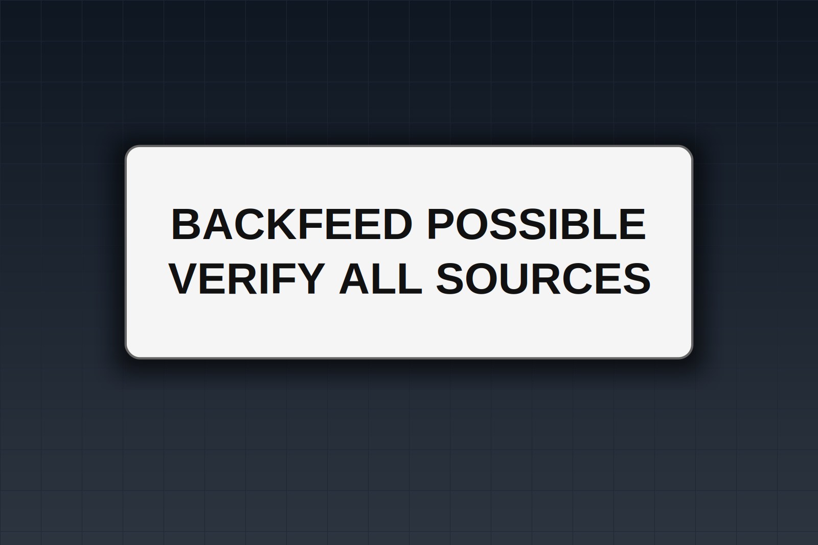 Multiple-Source Warning Plates: What to Engrave When a Disconnect Can Be Backfed