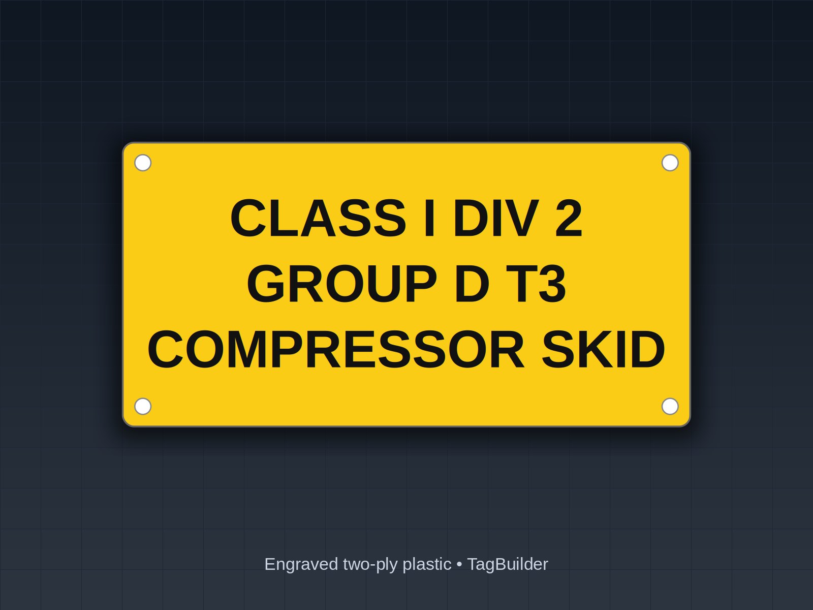 Hazardous Location Labels: NEC 500 and 505 Class, Division and Zone Marking