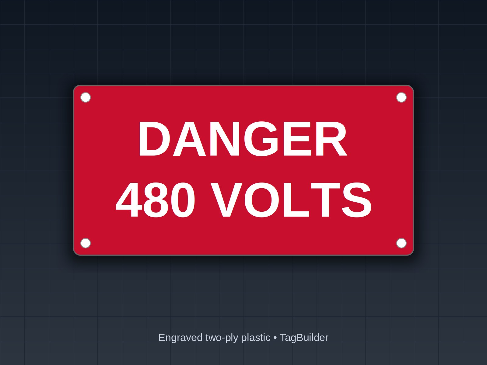 Voltage Warning Labels: NEC 110.21(B) and 110.27(C) Wording, Placement and Plate Sizes