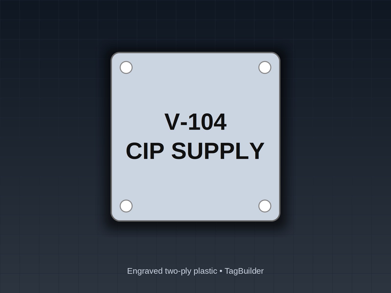 Washdown-Ready Equipment and Valve Tags for Food Plants