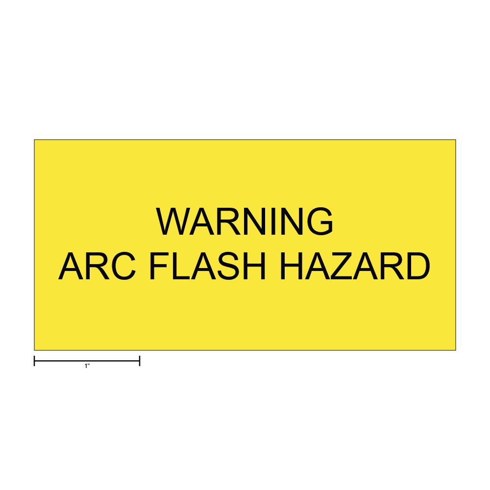 Arc Flash Hazard Warning Label thumbnail