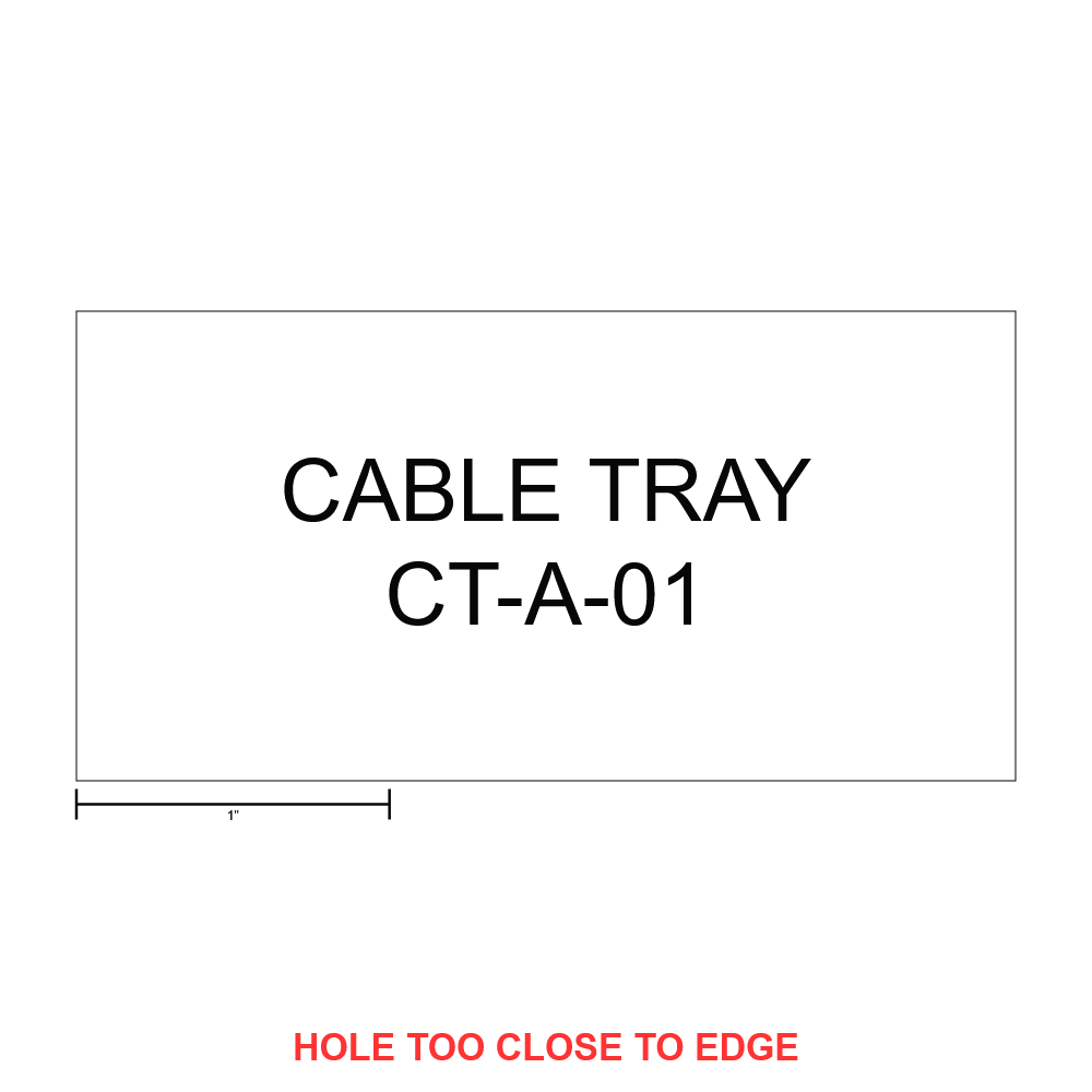 Cable Tray CT-A-01 Pathway Label thumbnail