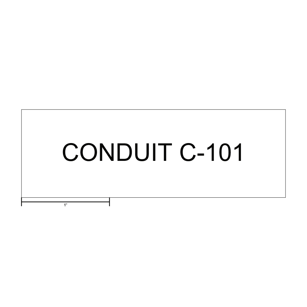 Conduit C-101 Raceway Label thumbnail