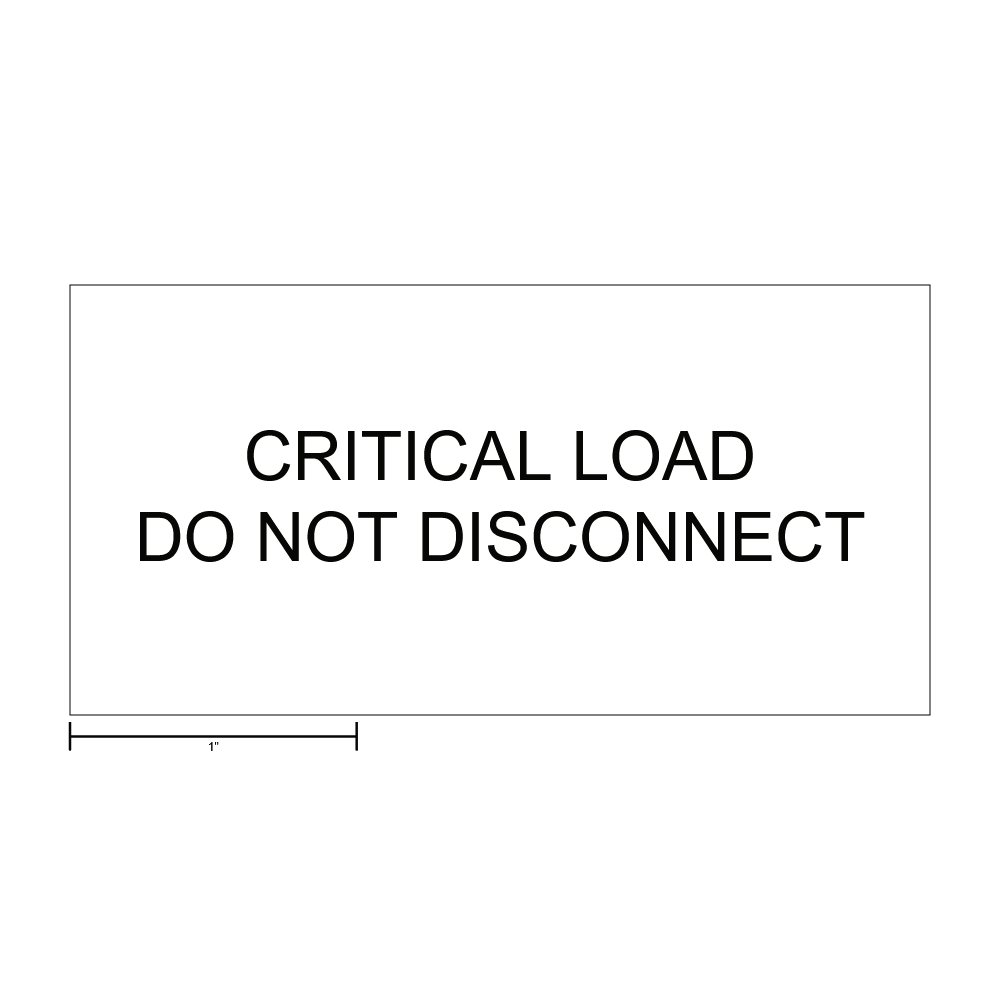 Critical Load Warning Label thumbnail
