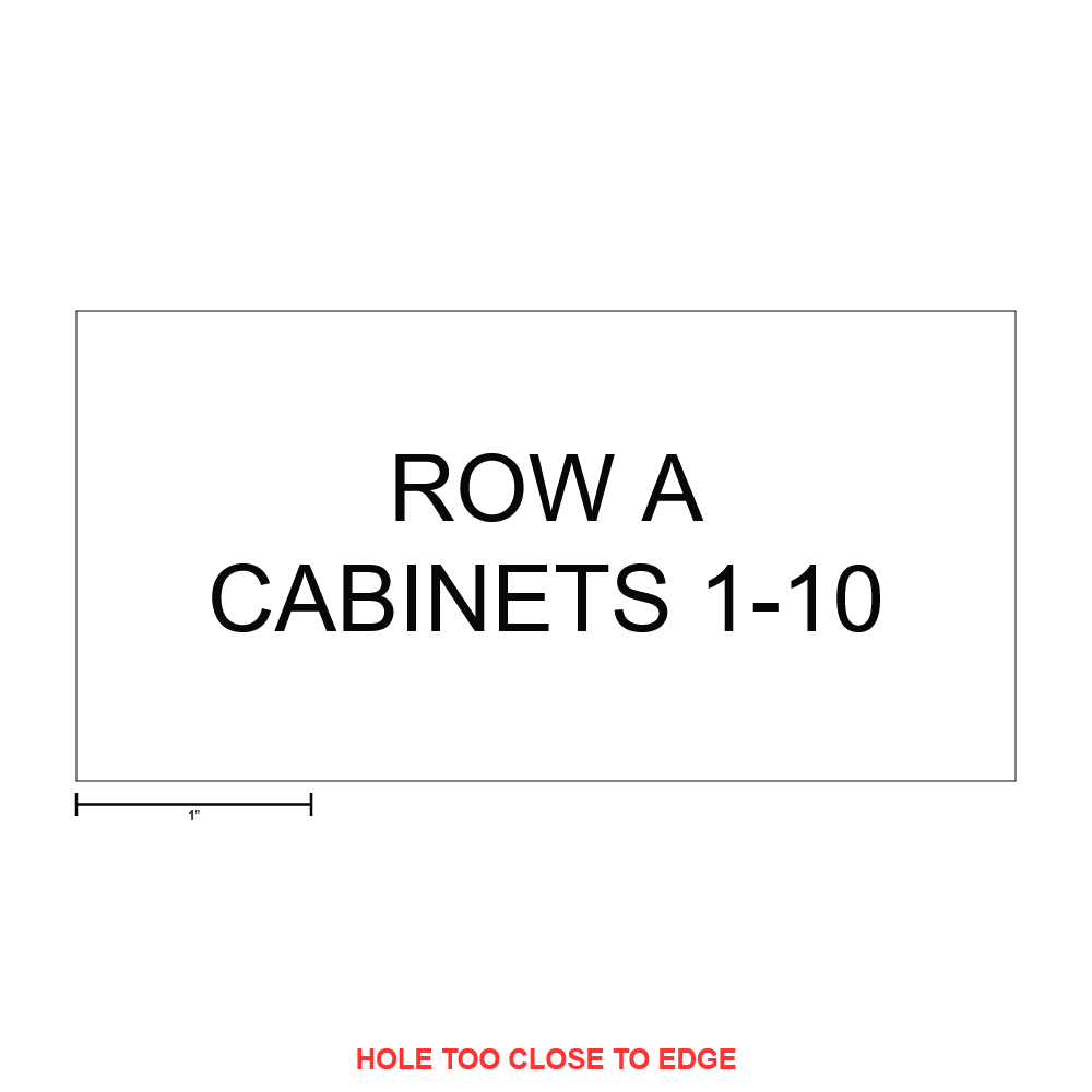 Data Center Row A Aisle Marker thumbnail