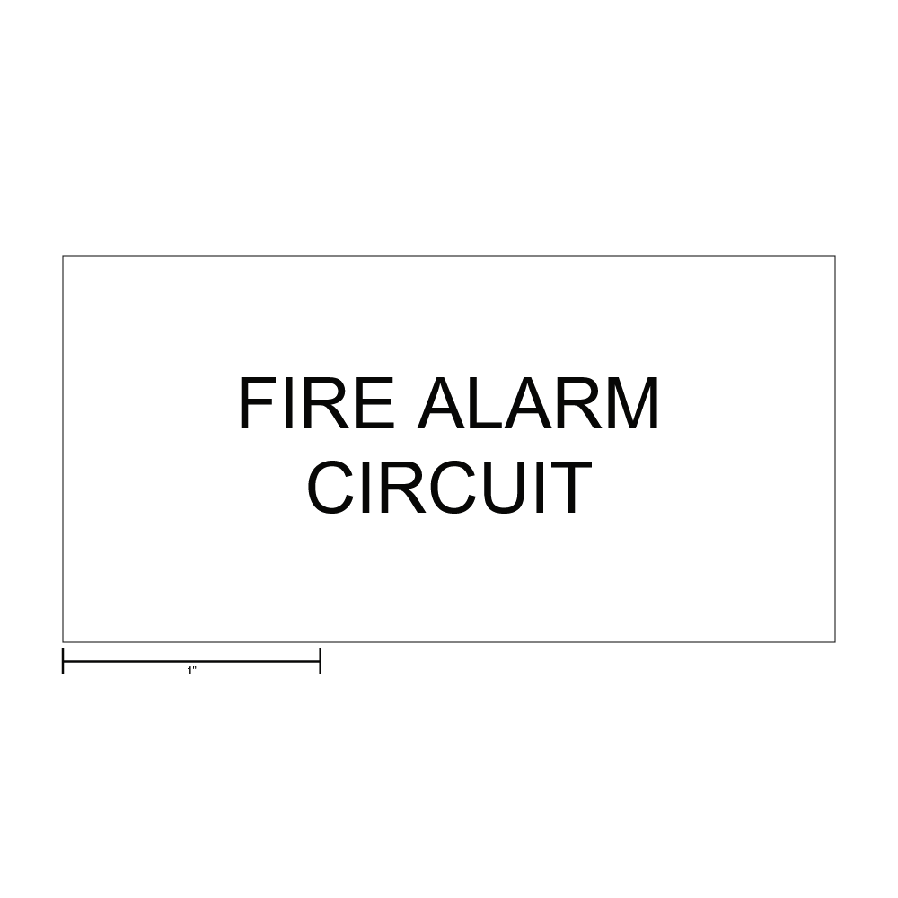 Fire Alarm Circuit Label thumbnail