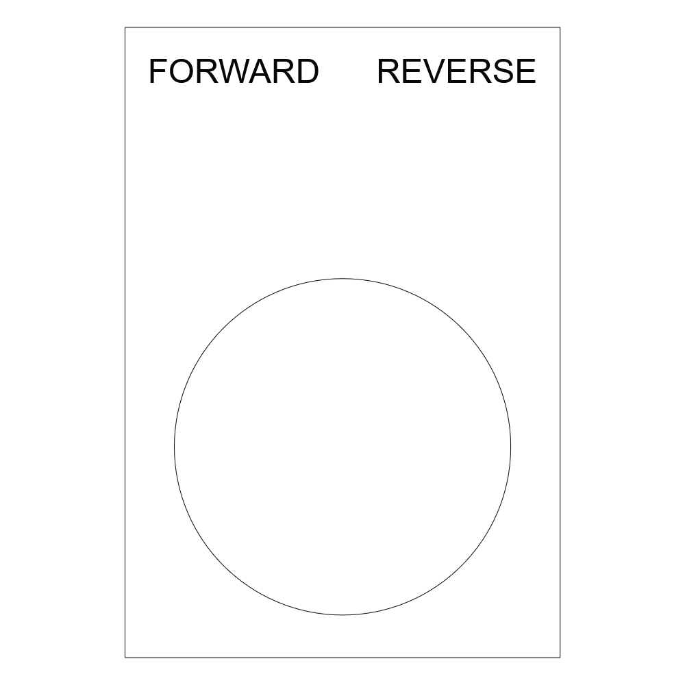 FORWARD-REVERSE Selector Label - 30mm Ring Tag thumbnail