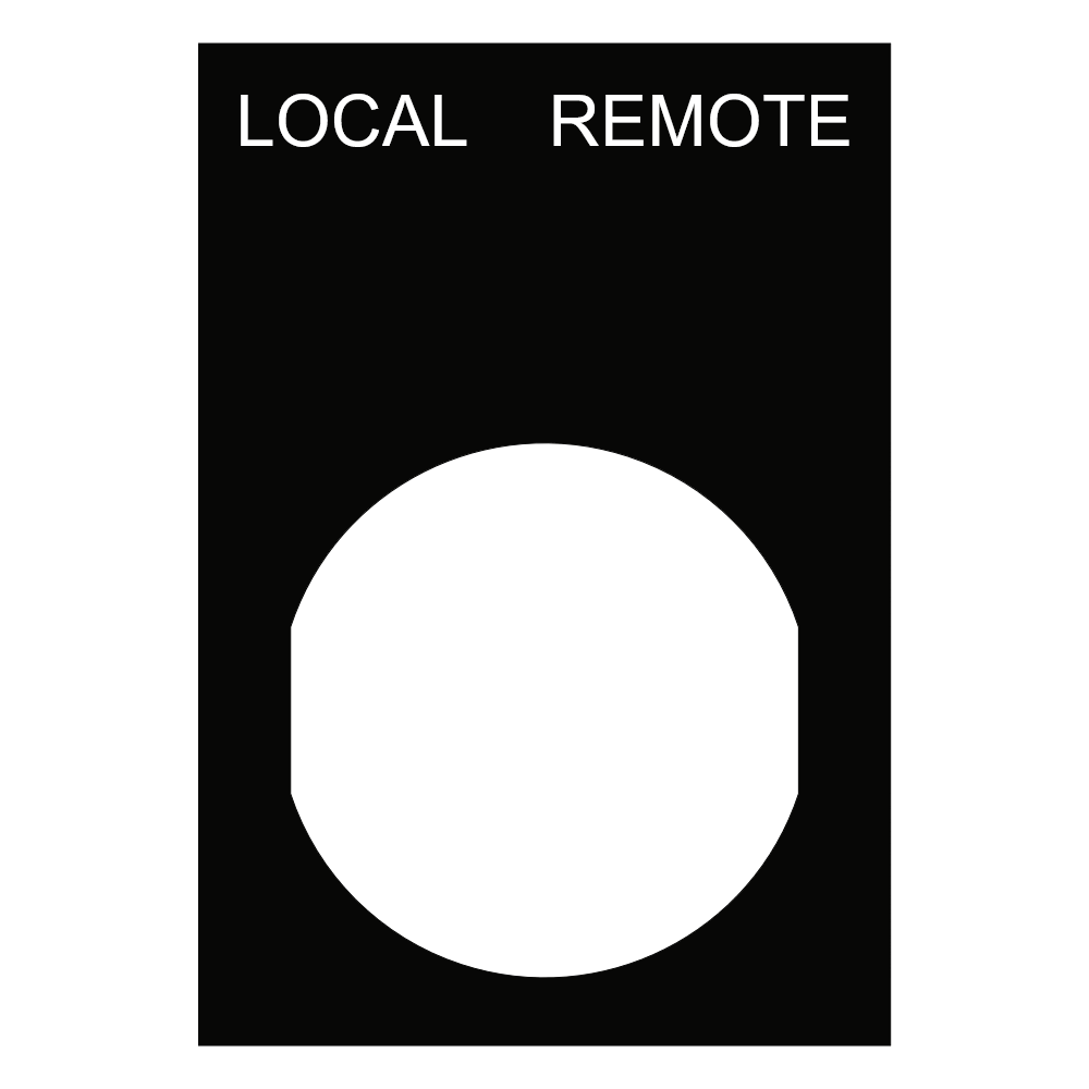 LOCAL-REMOTE Selector Label - 30mm Schneider Ring Tag thumbnail