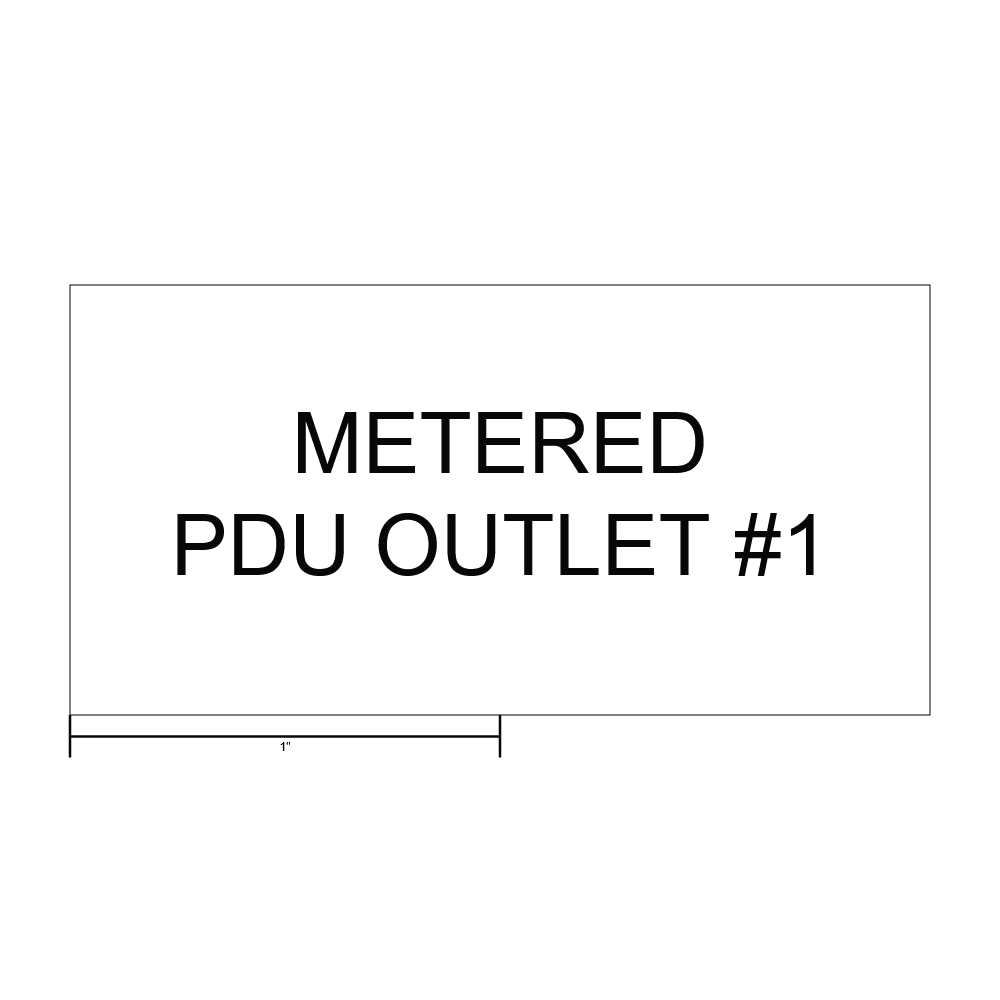 Metered PDU Outlet 1 Data Center Label thumbnail