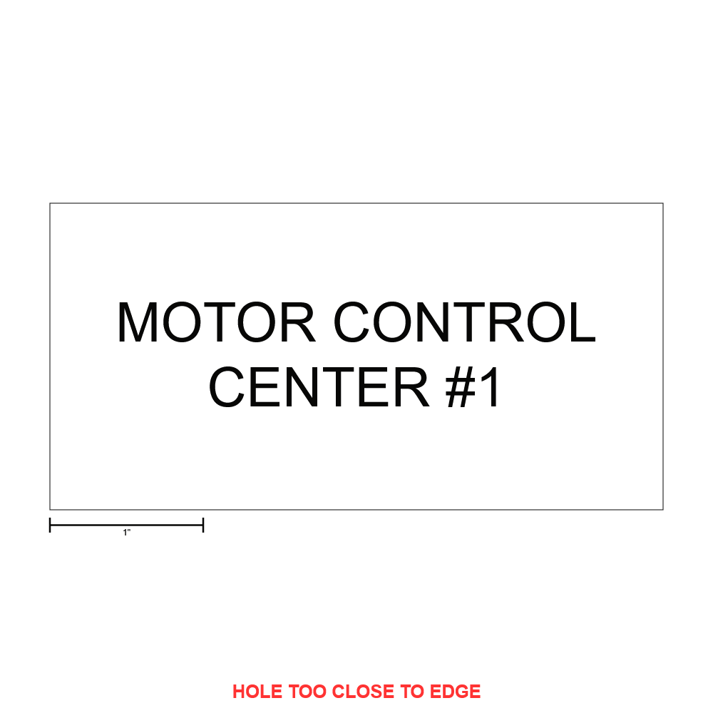 Motor Control Center MCC-1 Label thumbnail