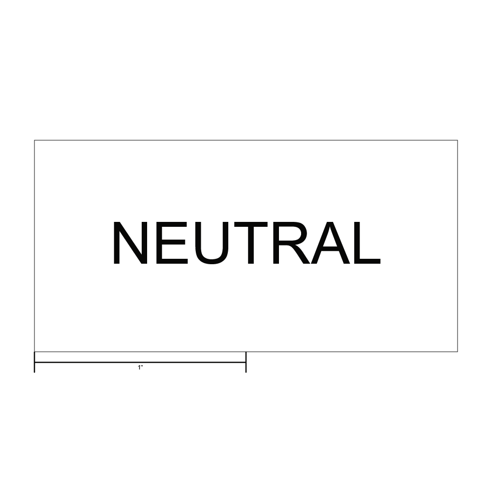 Neutral Conductor Identification Label thumbnail