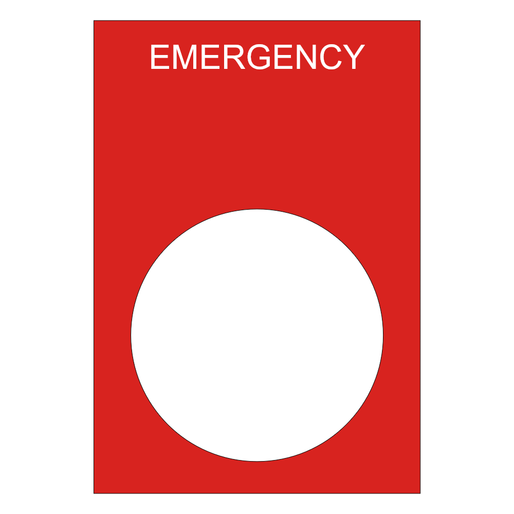 NORMAL-EMERGENCY Power Selector Label - 30mm Ring Tag thumbnail