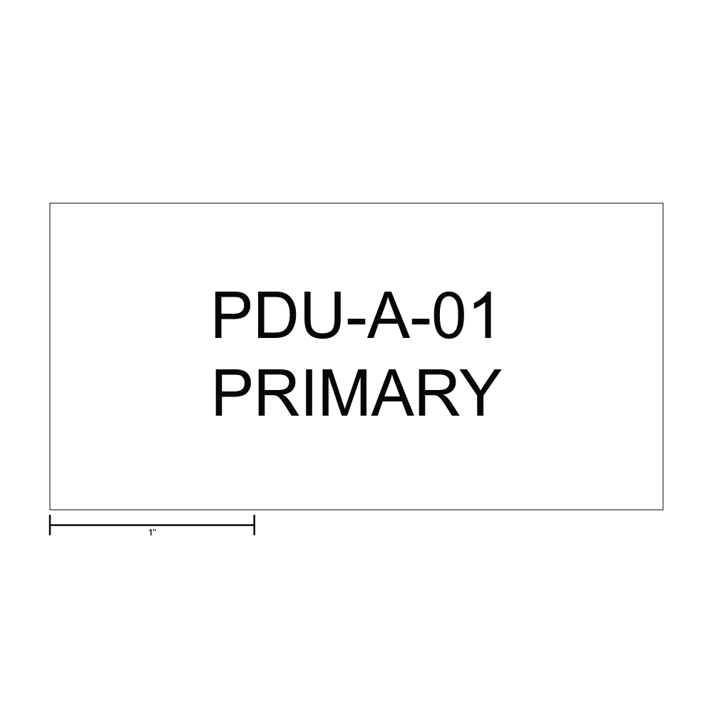 PDU Primary Power Distribution Label thumbnail