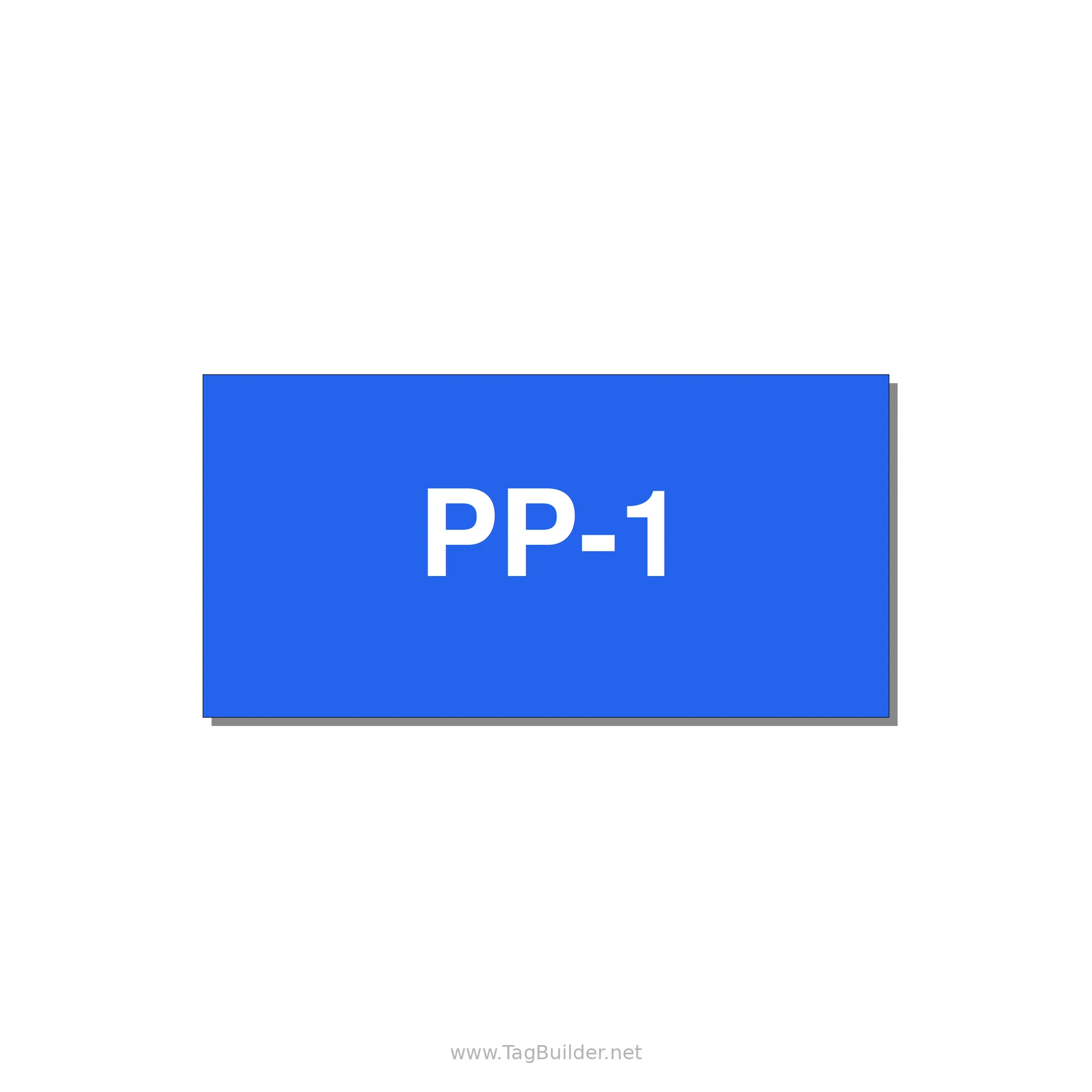 3.0x1.5" Safety Label - PP-1 — 3x1.5" White on Blue, Adhesive