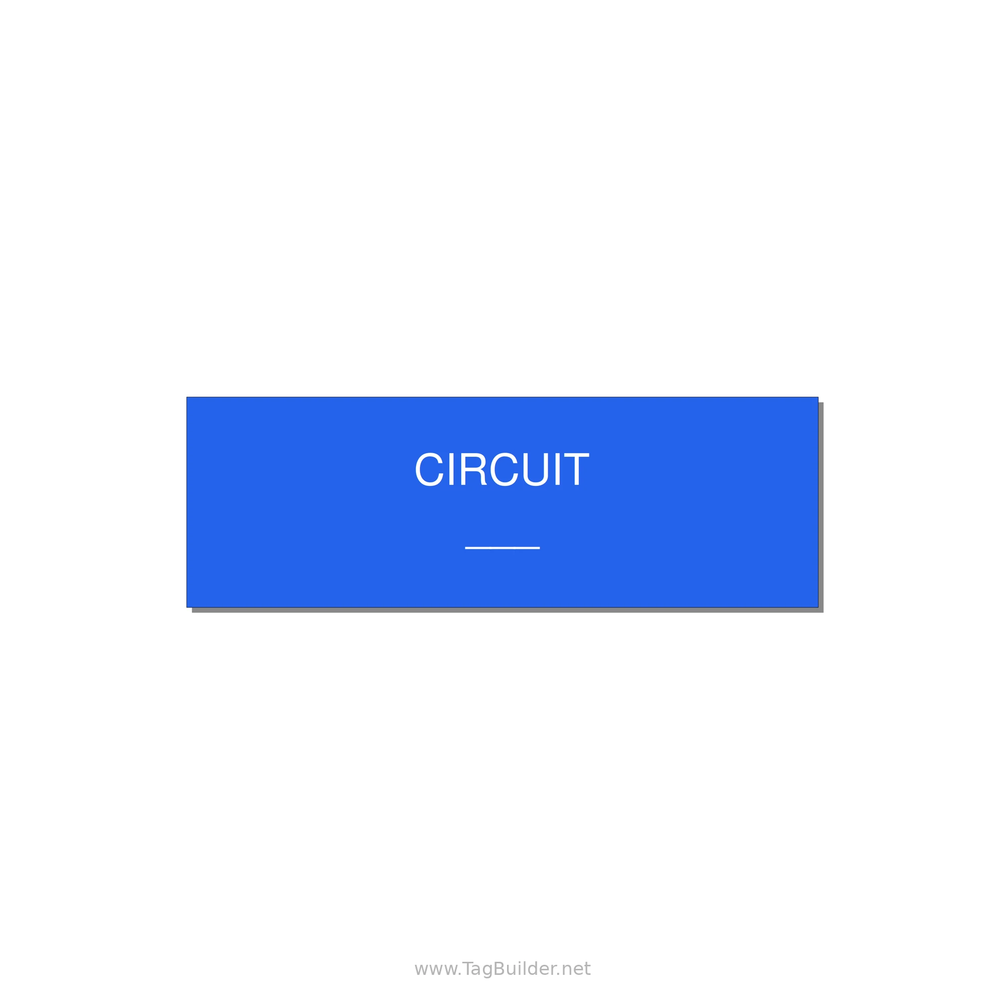 Circuit Reference Label – OEM Panel Wiring — 3x1" White on Blue, Adhesive