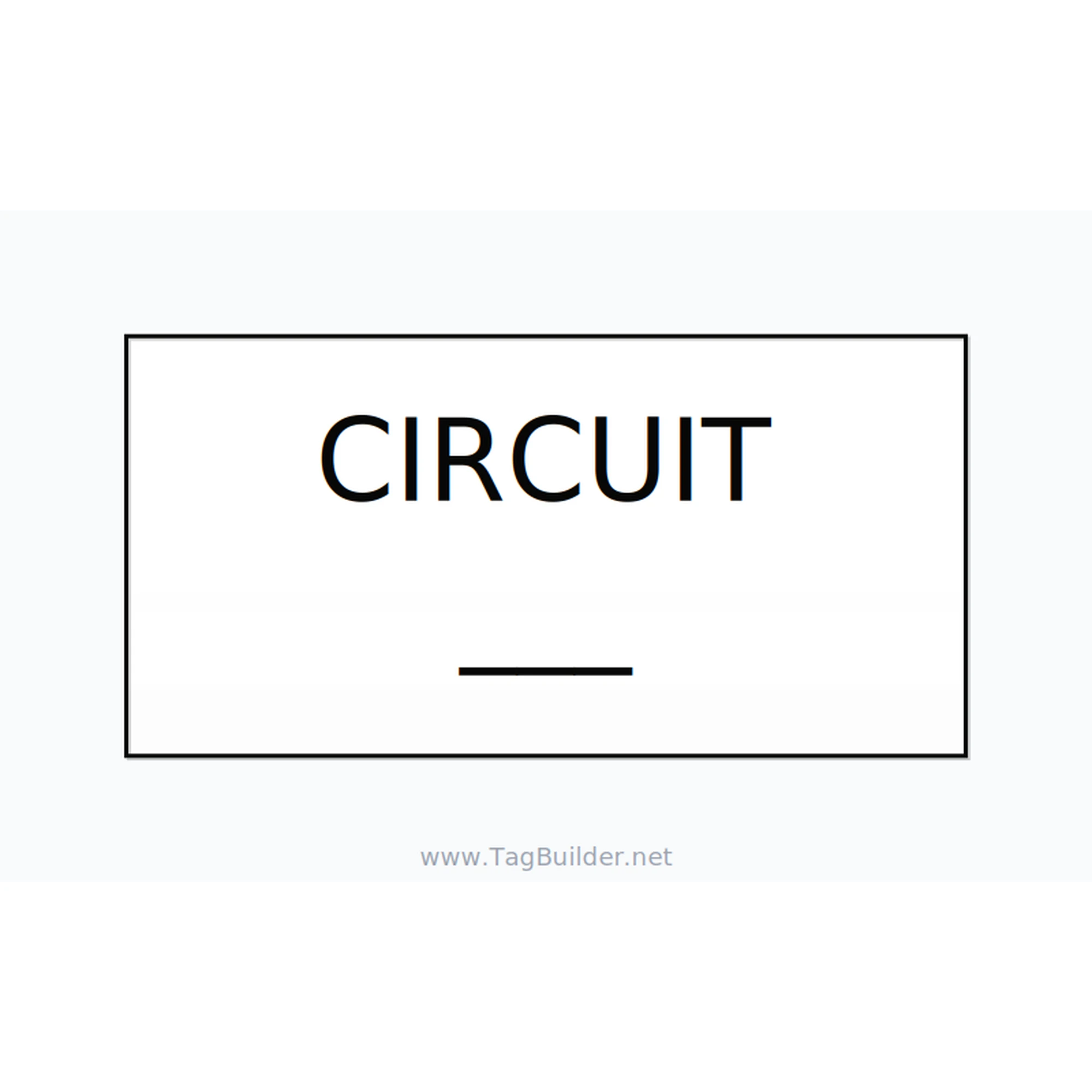 Circuit Reference Label – OEM Panel Wiring