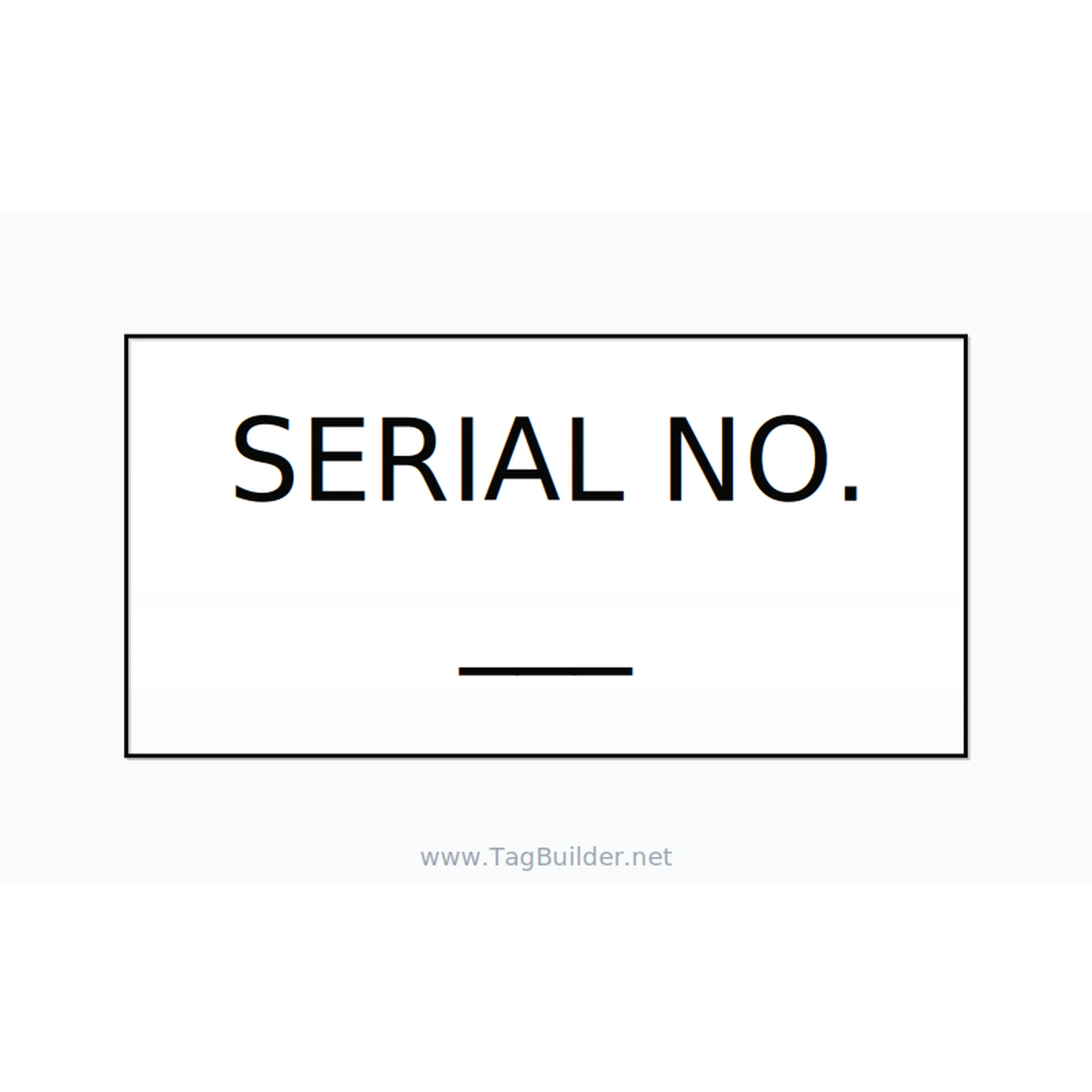 Medical Equipment Serial Number Label – OEM