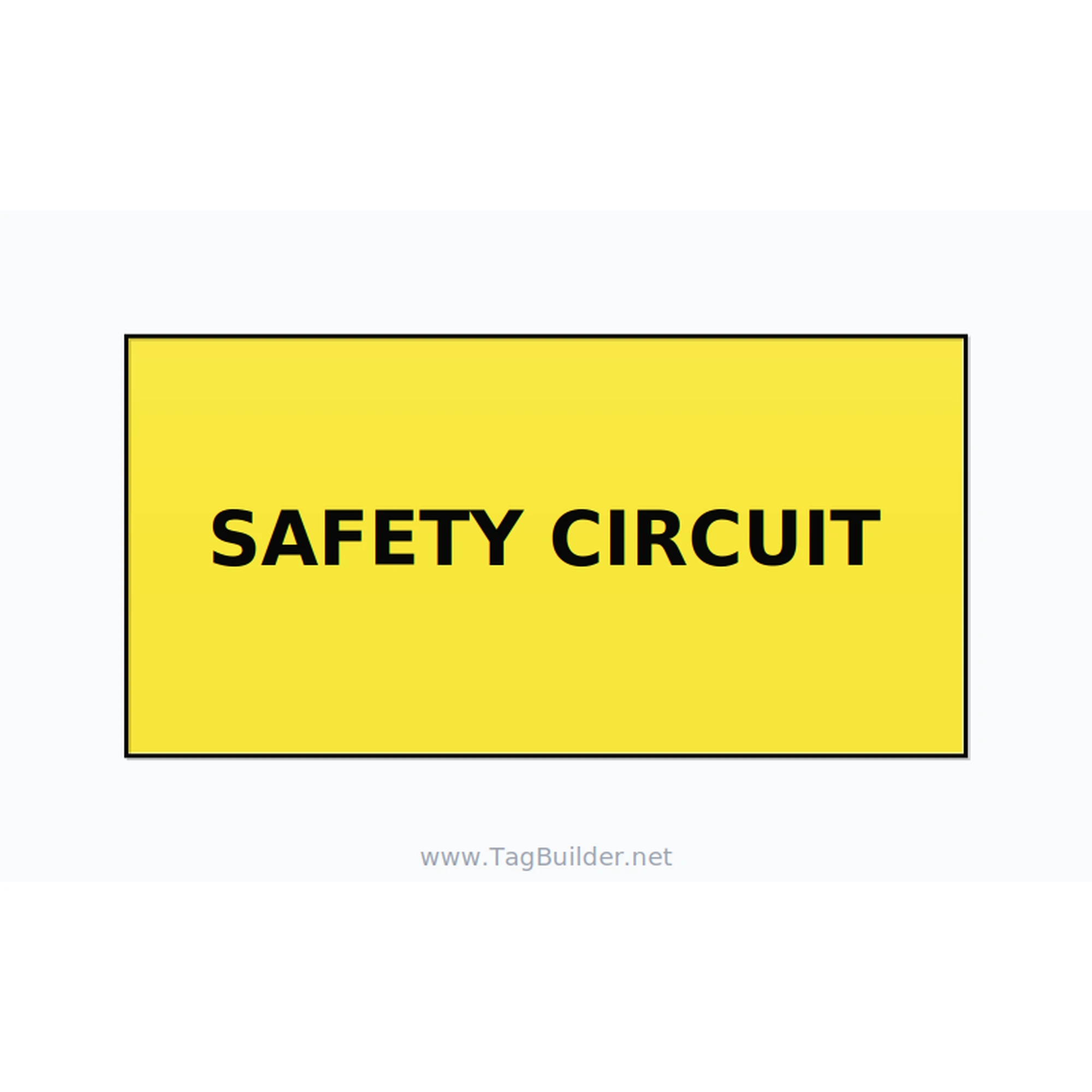 Safety Circuit Label – OEM Machine Safety