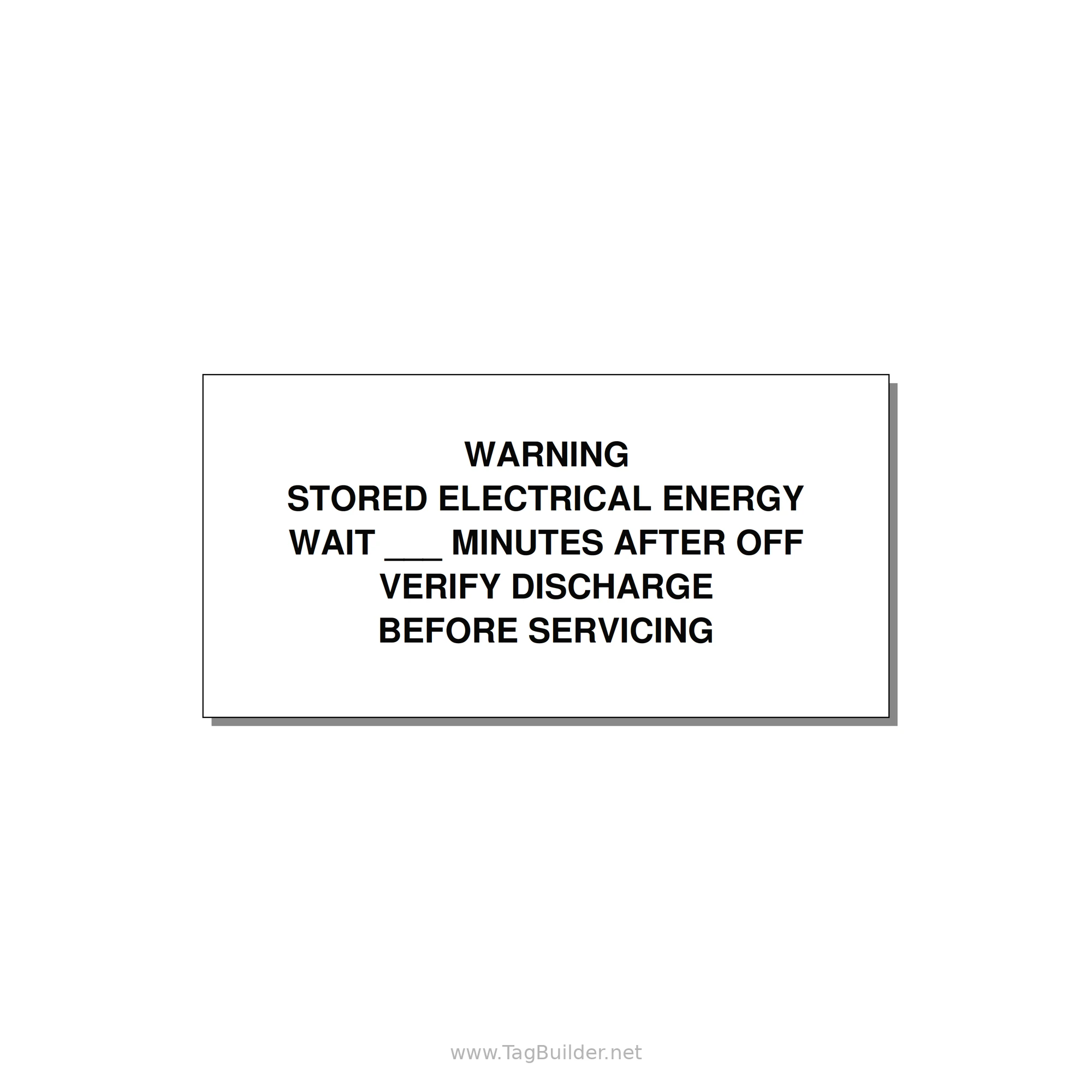 Sto — 4x2" Black on White, Adhesive