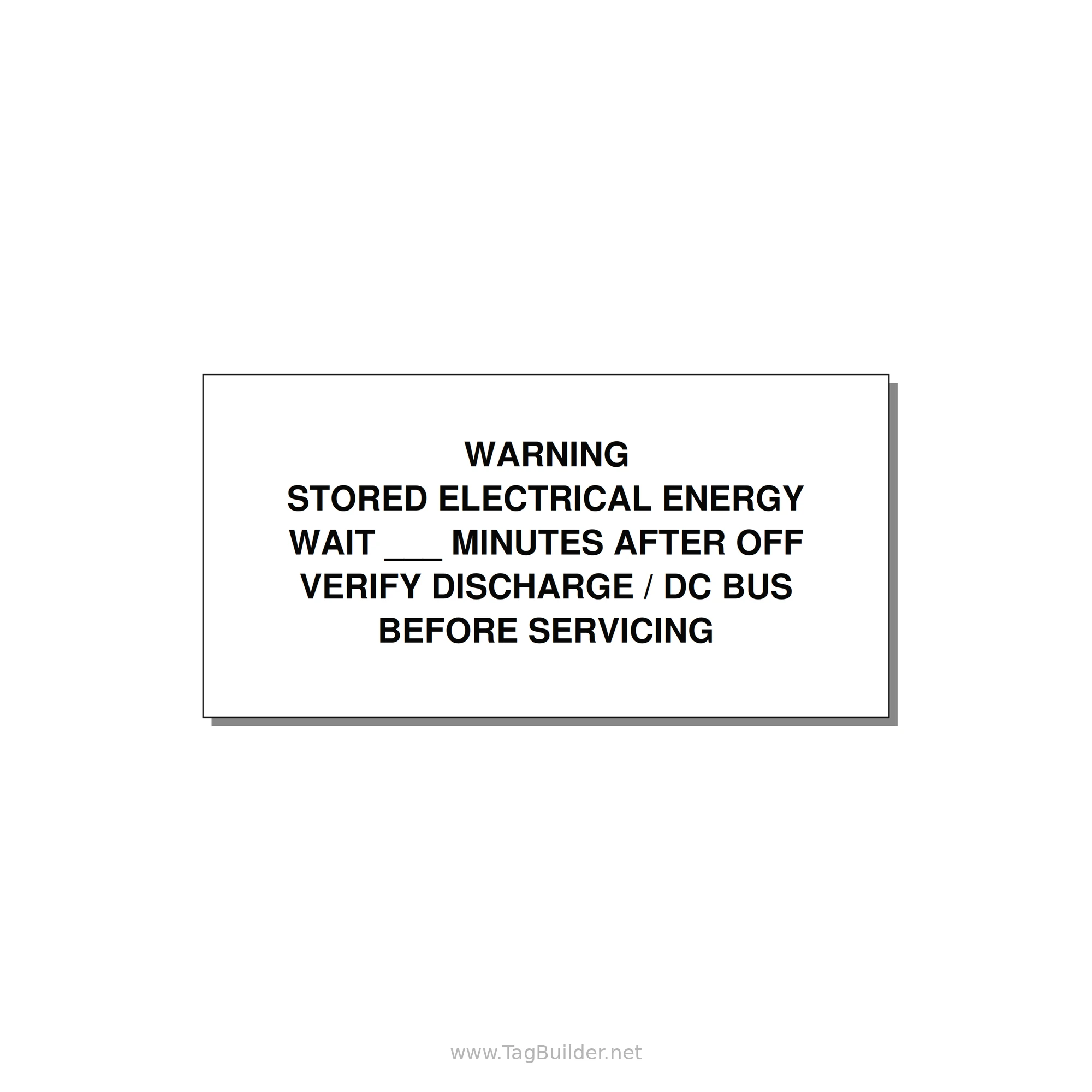 Sto — 6x3" Black on White, Adhesive