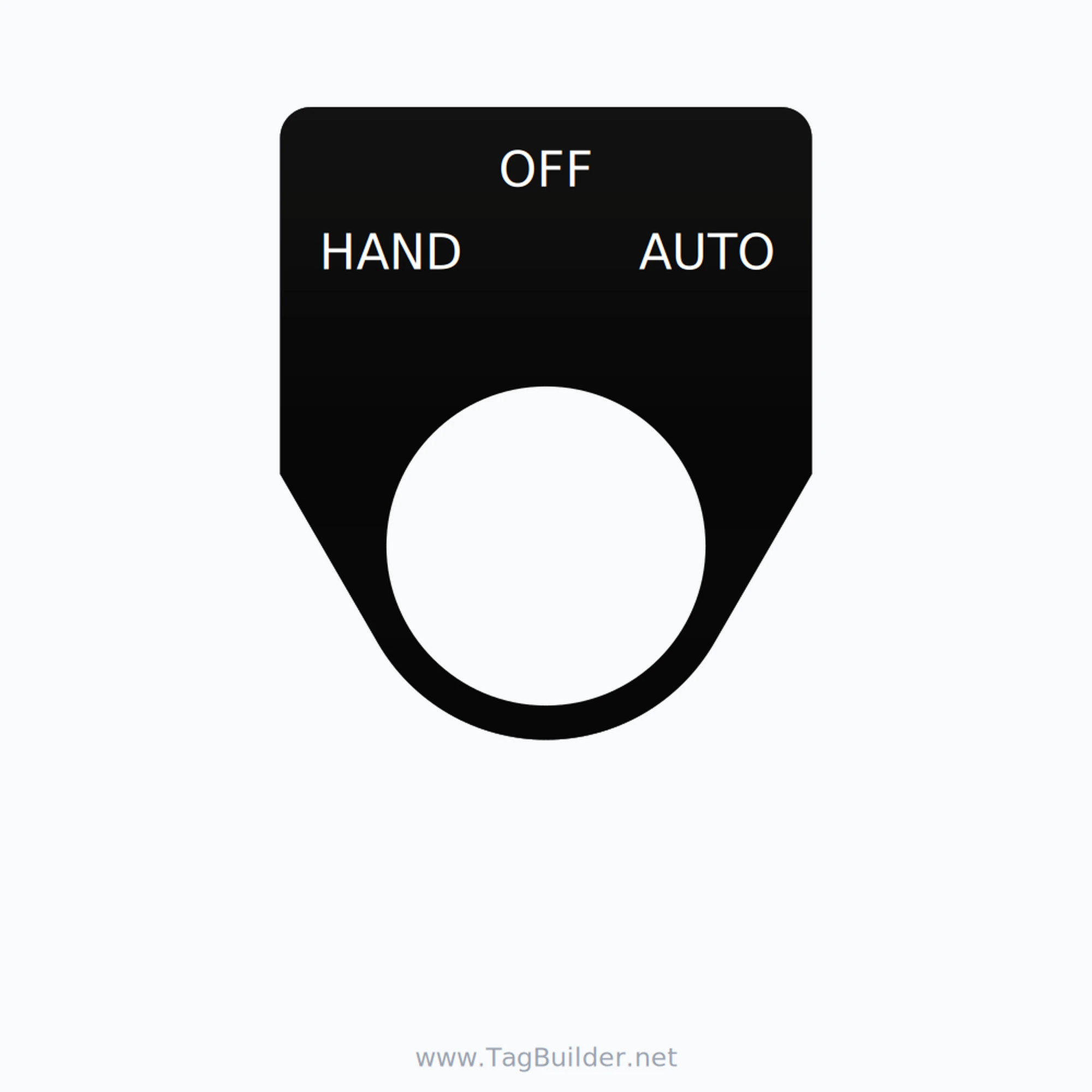 22mm HOA Ring Tag - Traditional - Standard Round