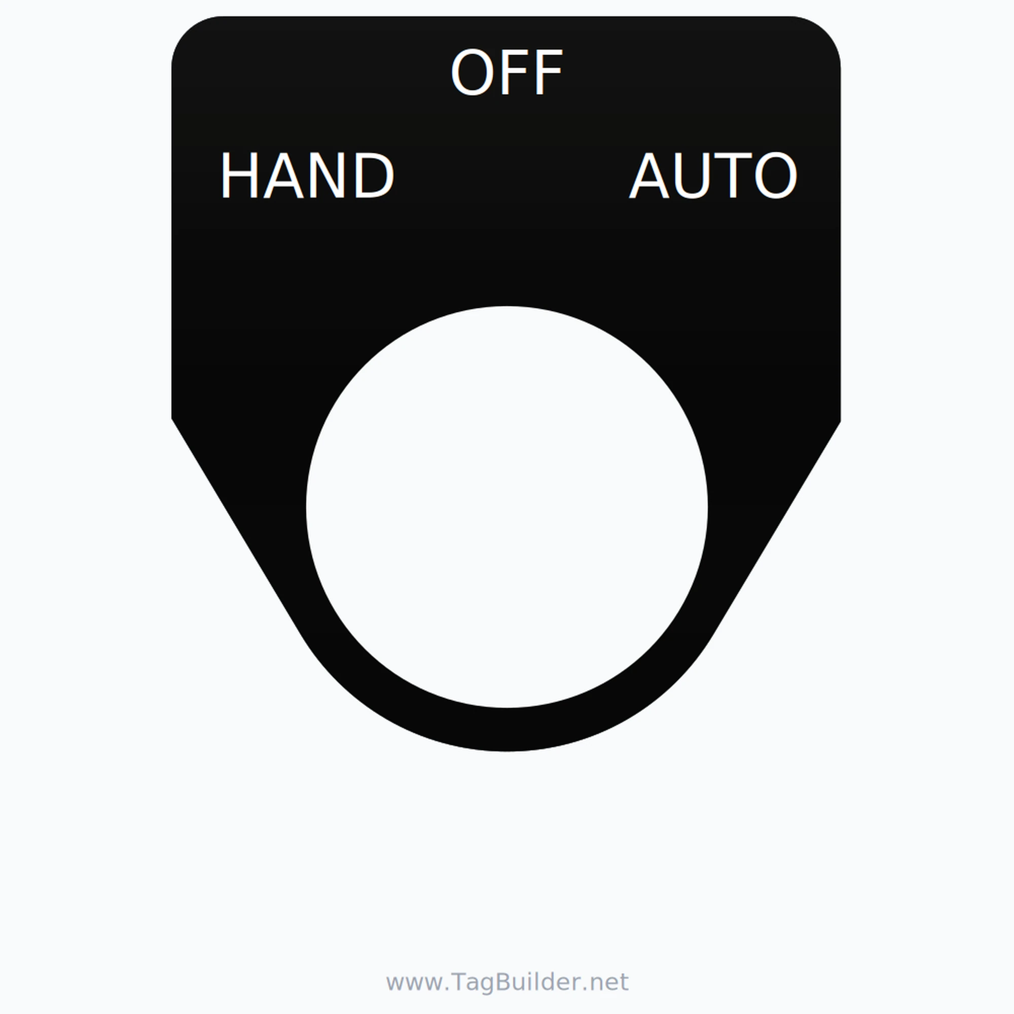 30mm HOA Ring Tag - Traditional - Standard Round