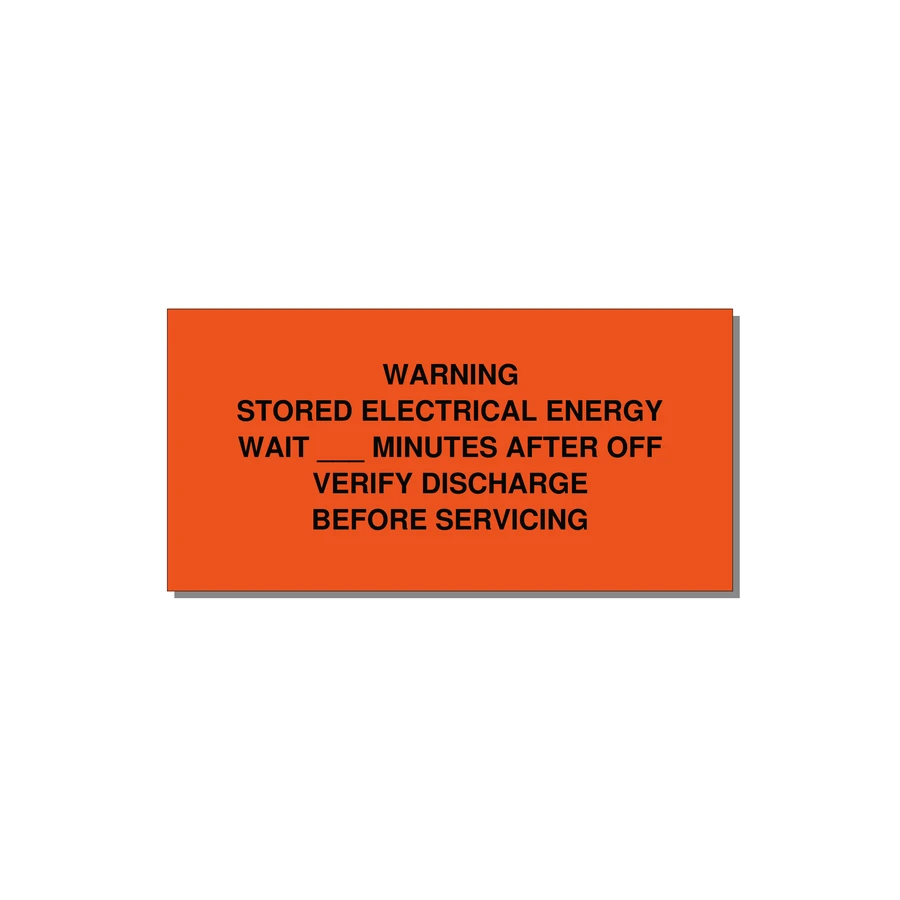 Sto — 4x2" Black on Orange, Adhesive