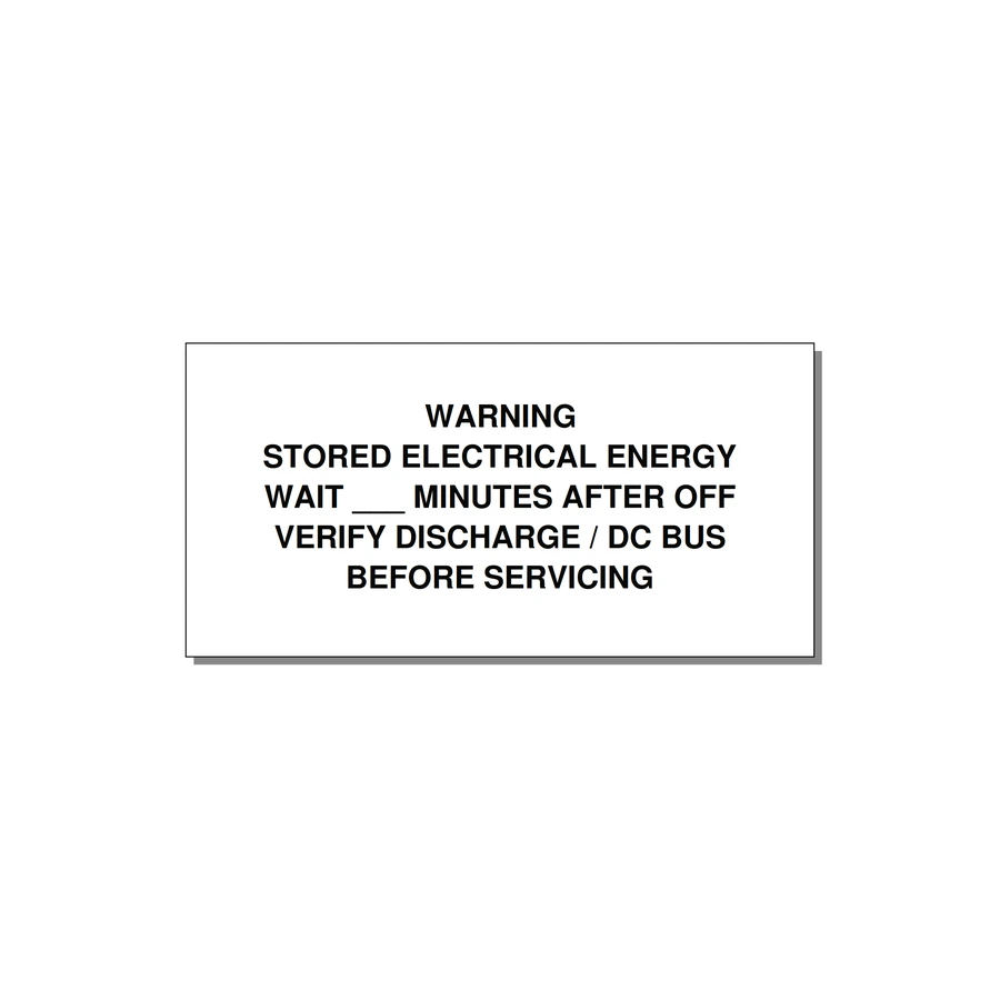 Sto — 6x3" Black on White, Adhesive