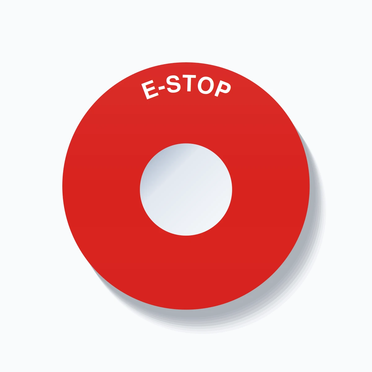E-STOP Arc Circle 60mm - 22mm Standard Red