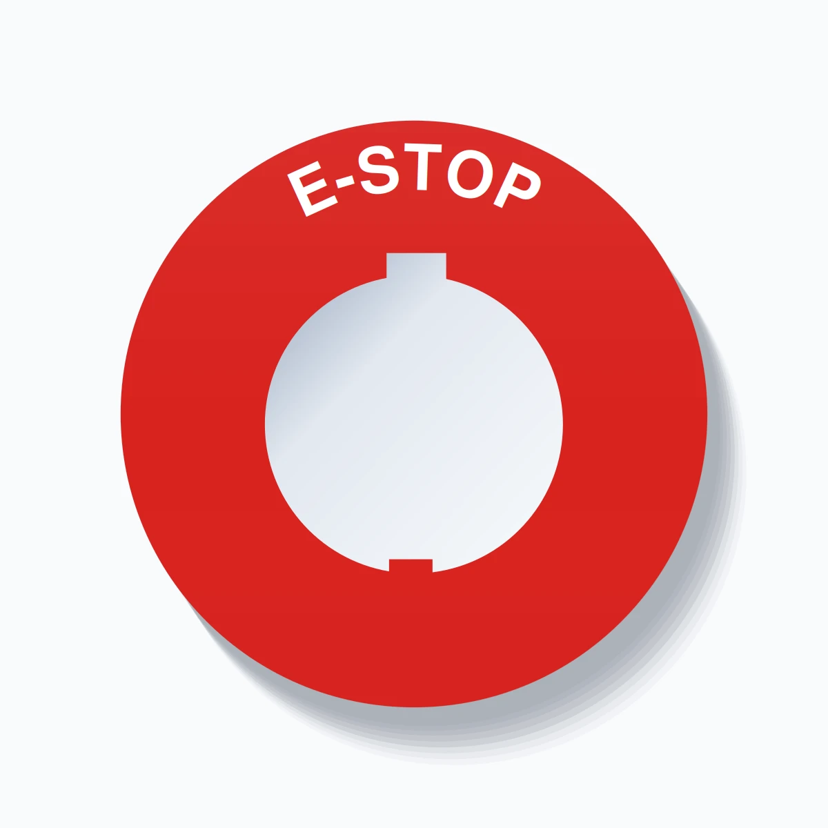 E-STOP Arc Circle 60mm - 30mm Schneider Red
