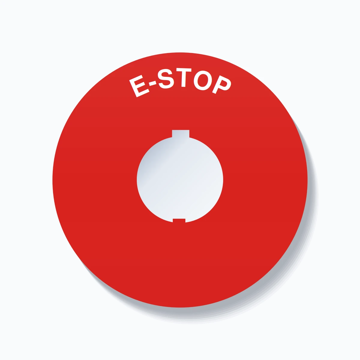 E-STOP Arc Circle 90mm - 30mm Schneider Red