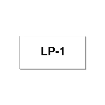 3.0x1.5" Safety Label - LP-1 — 3x1.5" Black on White, Adhesive