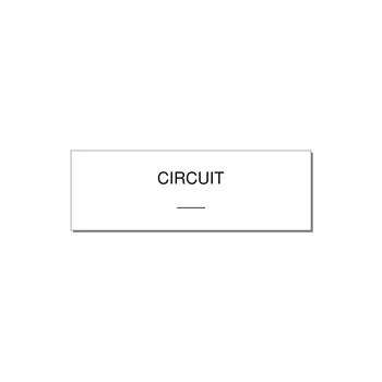 Circuit Reference Label – OEM Panel Wiring — 3x1" Black on White, Adhesive