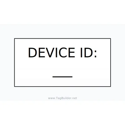 Device ID Label – OEM Equipment Tag thumbnail