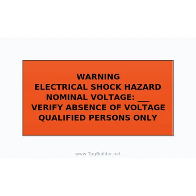 Electrical Shock Hazard Label — 4x2 Adhesive thumbnail