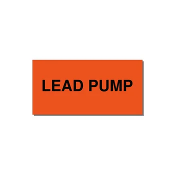 OEM Pump & Water Labels