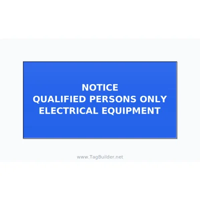Qualified Persons Only Label — 4x2 Adhesive thumbnail