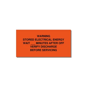 Sto — 4x2" Black on Orange, Adhesive