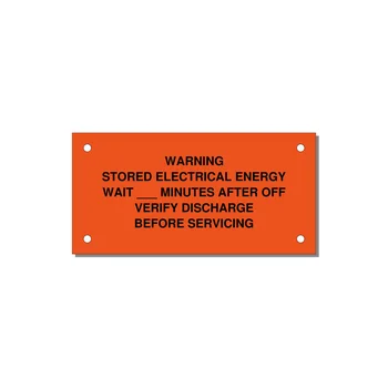 Sto — 4x2" Black on Orange, Holes