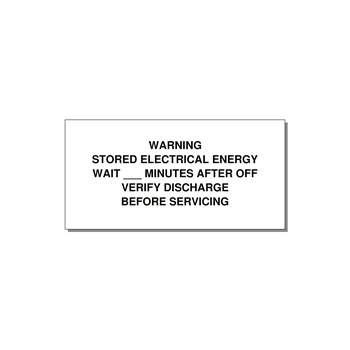 Sto — 4x2" Black on White, Adhesive