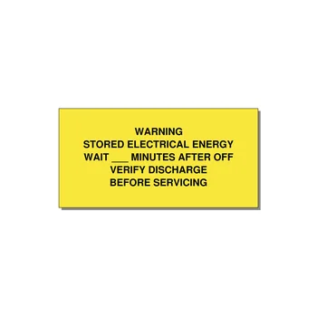 Sto — 4x2" Black on Yellow, Adhesive