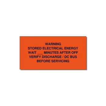 Sto — 6x3" Black on Orange, Adhesive